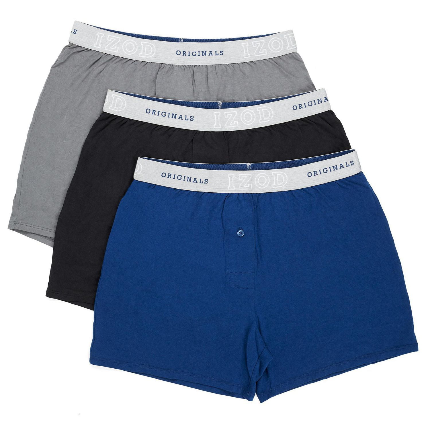 IZOD Mens Classic Knit Boxers - 4 pack