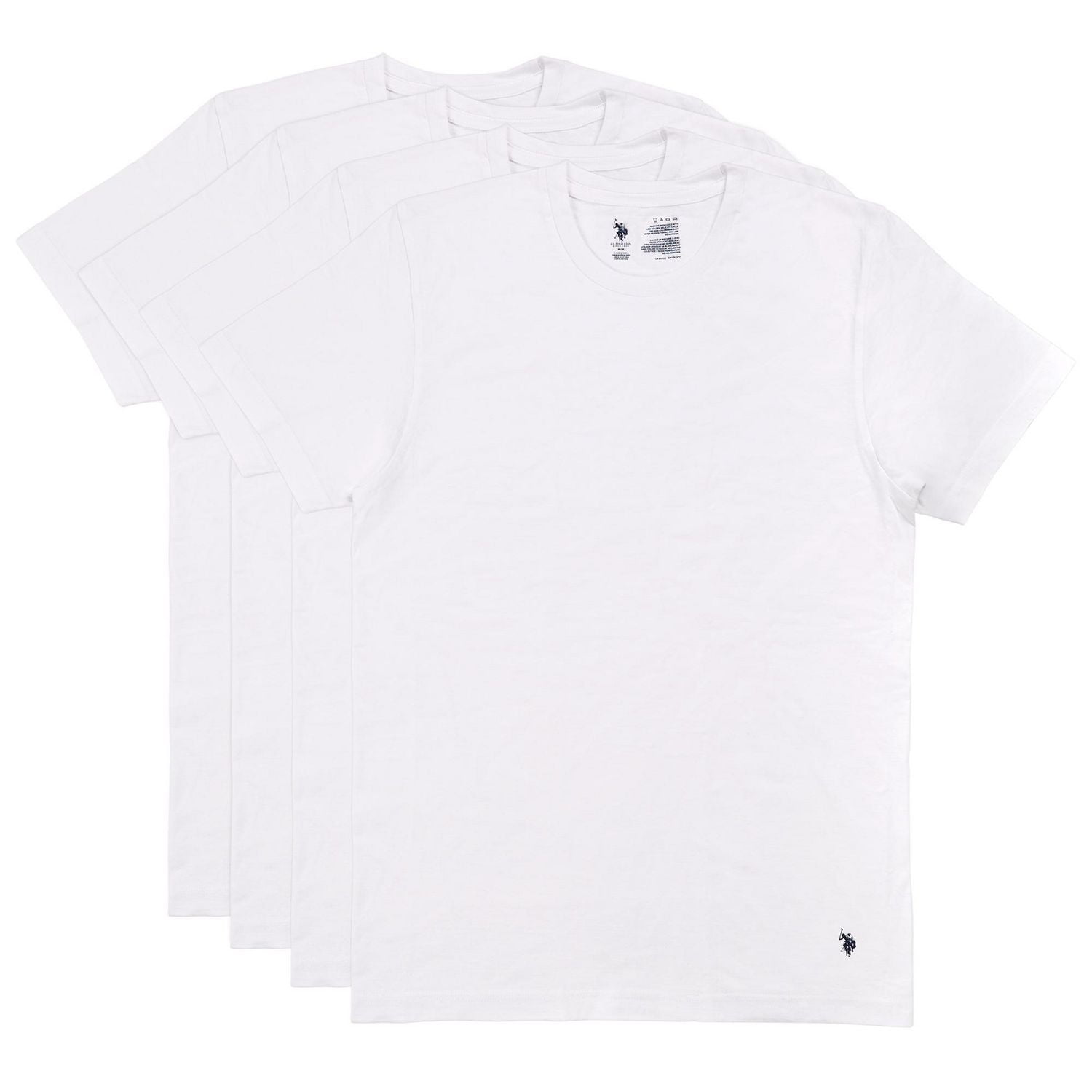 U.S. POLO ASSN. 4 Pack Crew Tees, Size S-XL 