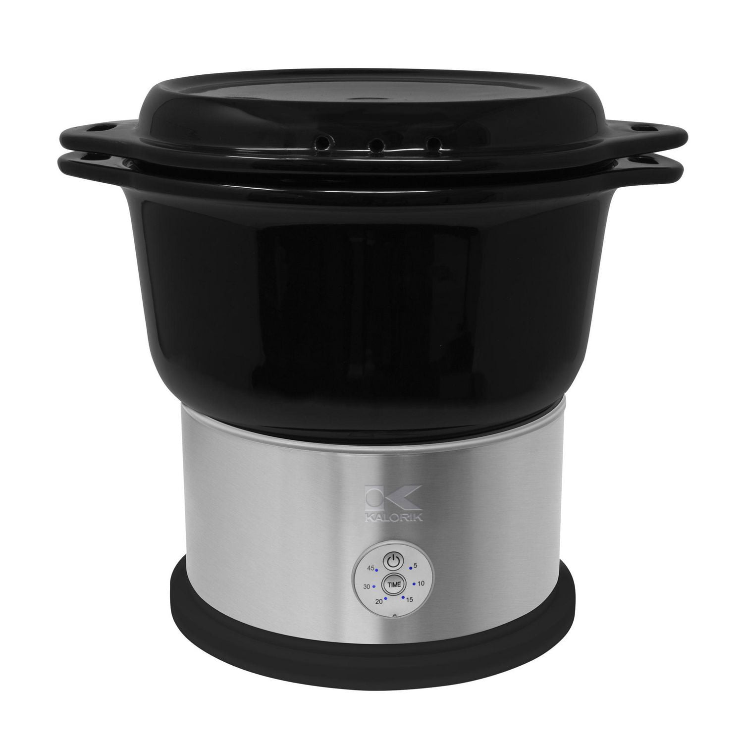 Kalorik Black Ceramic Steamer with Steaming Rack DG 44815 BK Walmart Canada