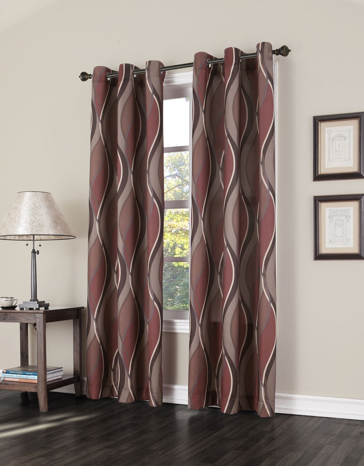 918 Montreal Intersect Grommet Curtains Walmart Canada