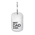 thumbnail image 1 of Designs for Him Stainless Steel Best Dad Ever Key Ring, 1 of 2