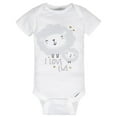 thumbnail image 2 of Gerber Babys' 4-pack Short Sleeve Onesies Bodysuits Grey Sheep, 2 of 6