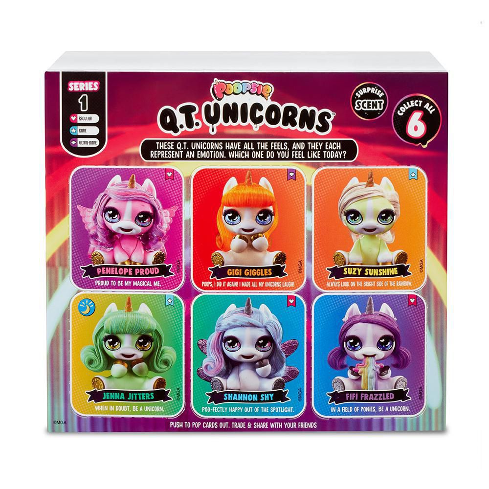 Unicorns SHANNON SHY Blue Hair Brush-able Yummy Scent Wings Toy POOPSIE QT Q.T