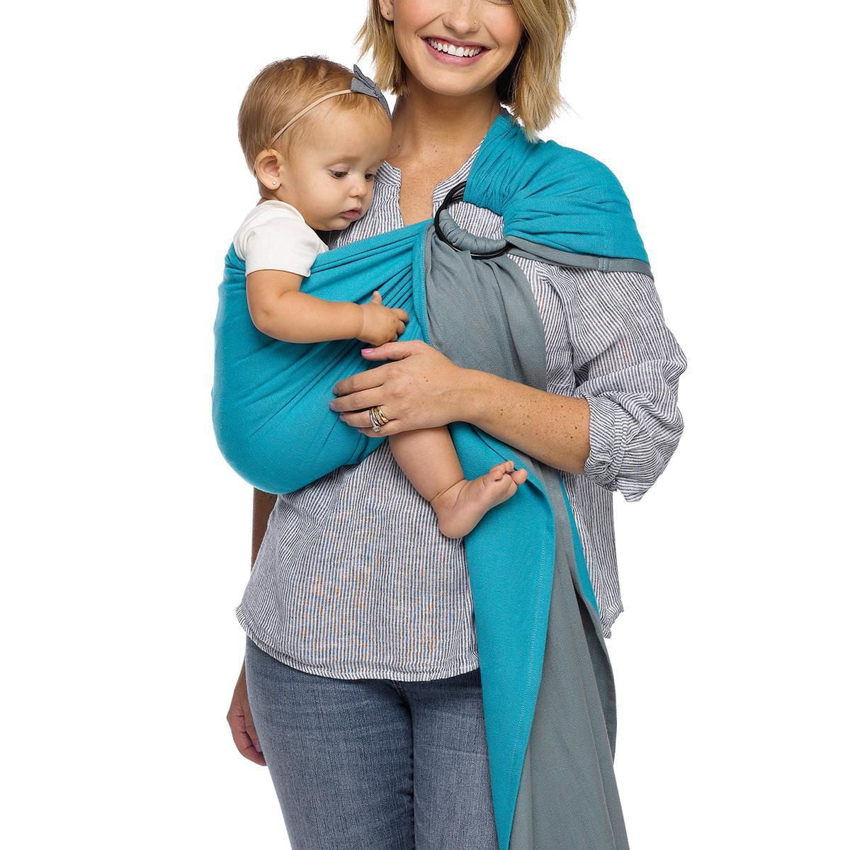 MOBY Ring Sling One Size Versatile Support Wrap for Mothers