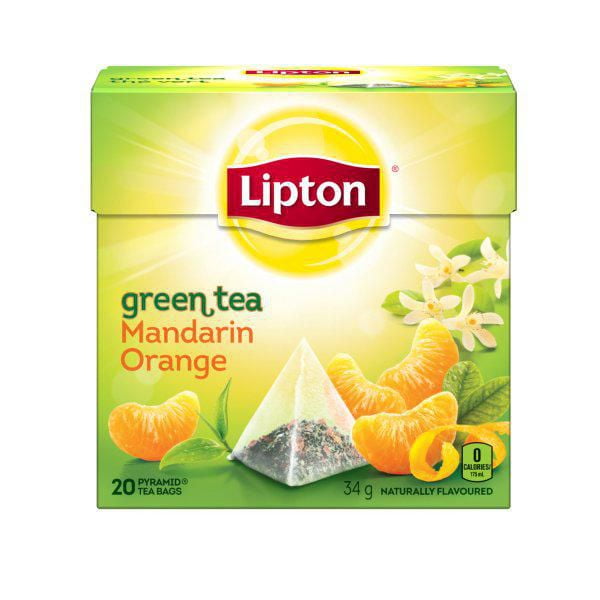Sachets de thé vert de LiptonMD à l'orange mandarine Paq. de 20