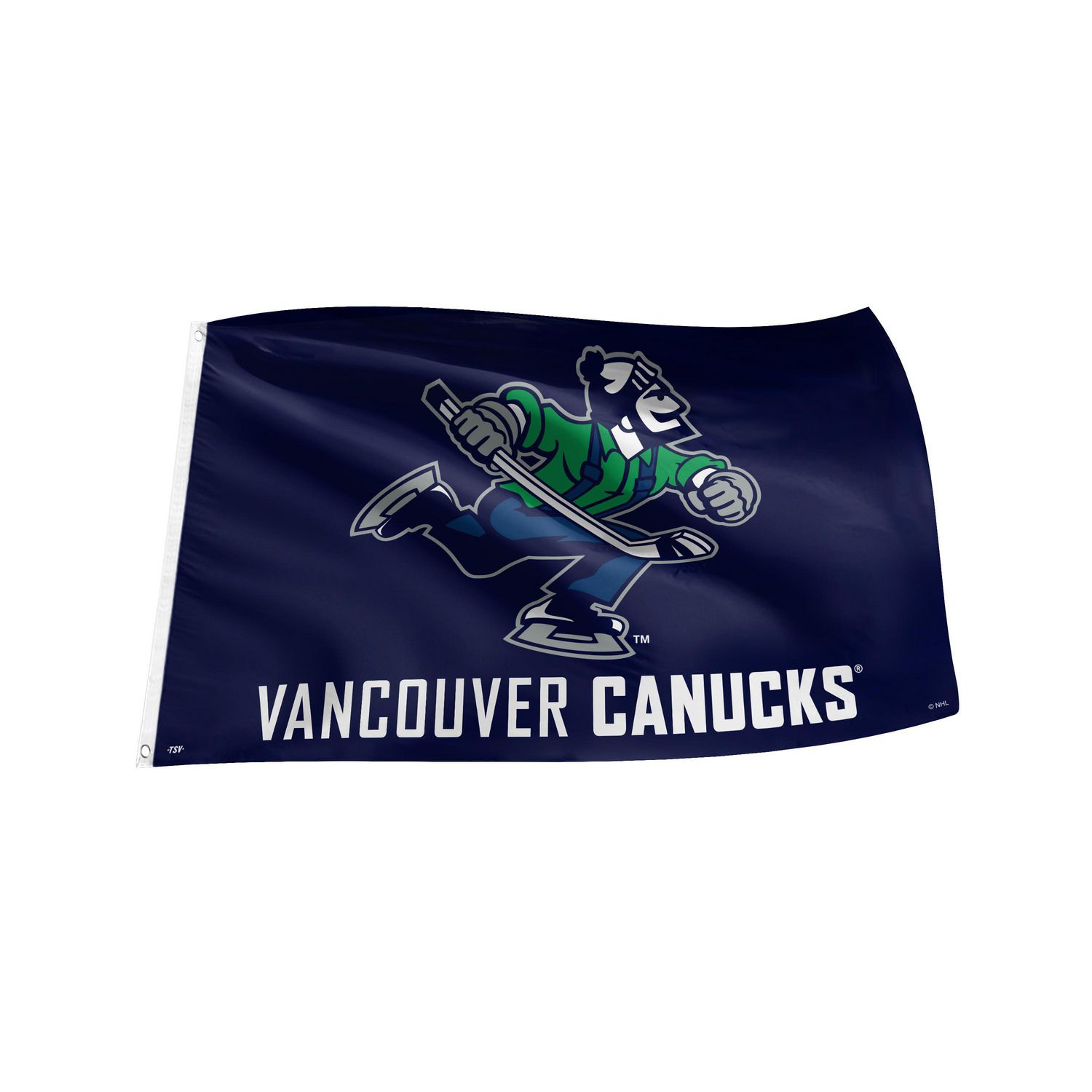 Vancouver Canucks' team store proudly displays Canucks-themed golf bag in  window