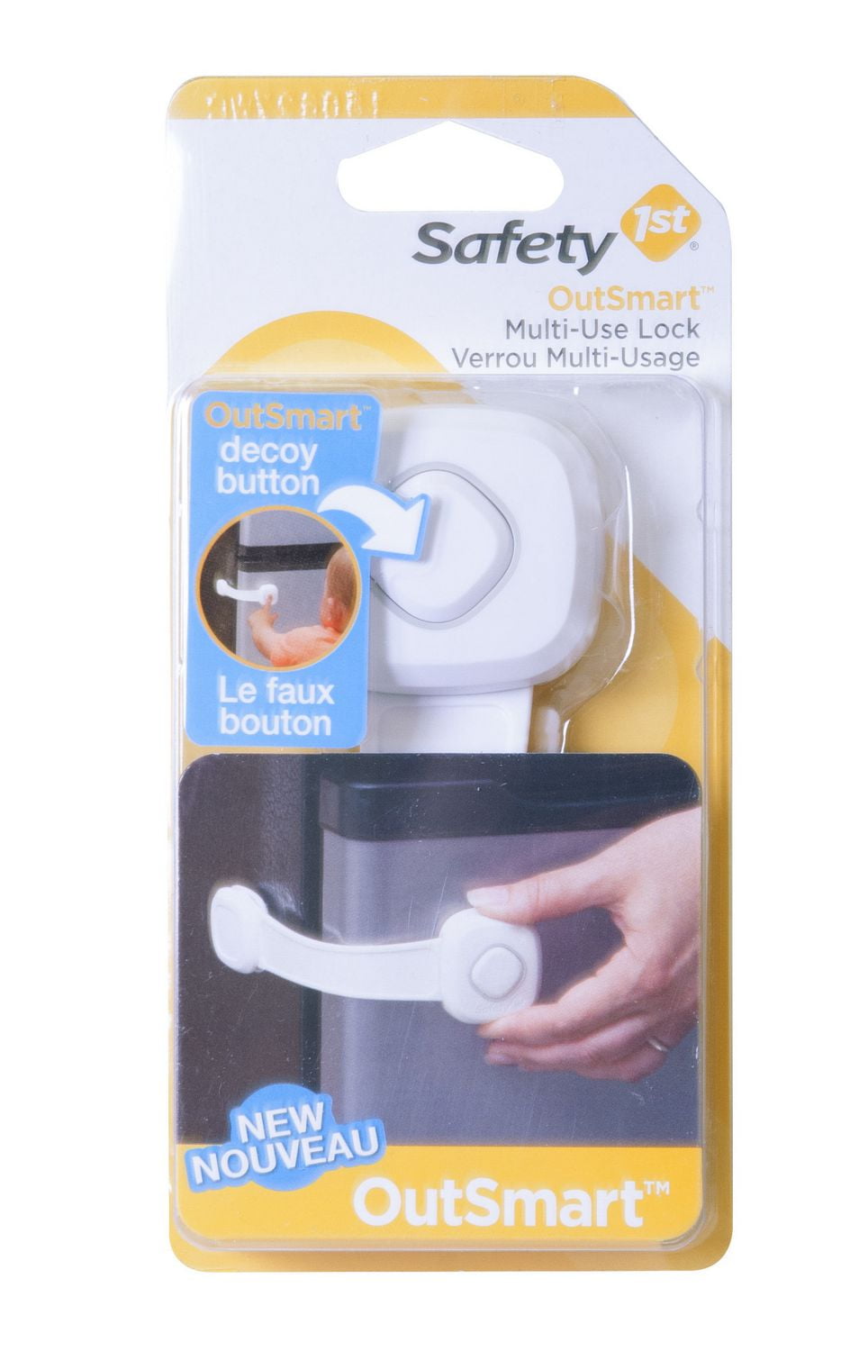 Safety 1st HS2700300 Outsmart MultiUse Lock with Decoy Button