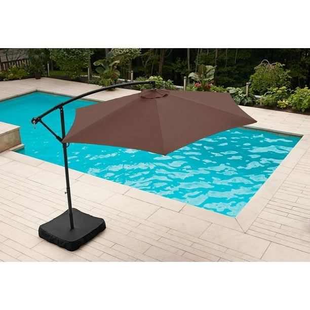 hometrends 10-ft Round Offset Umbrella - Brown - Walmart.ca