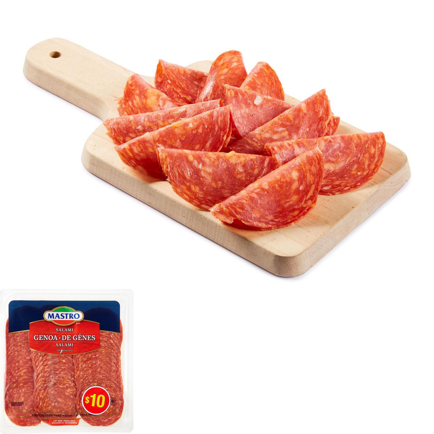 Salami de Gênes épicé tranché Mastro 375g