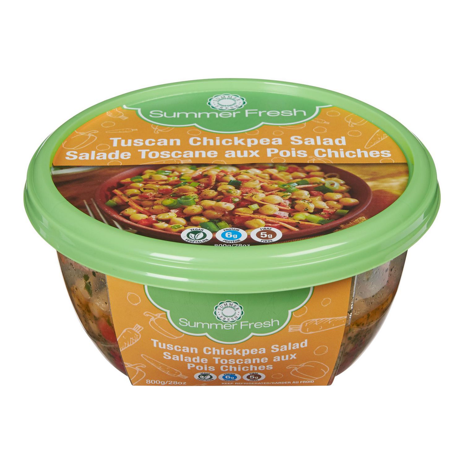 Summer Fresh Tuscan Chickpea Salad