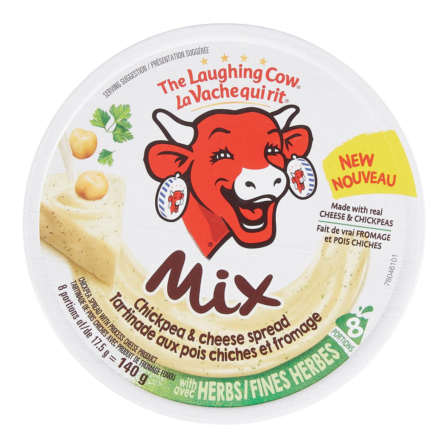 The Laughing Cow Mix Chickpea & Cheese Spread With Fine Herbs Walmart