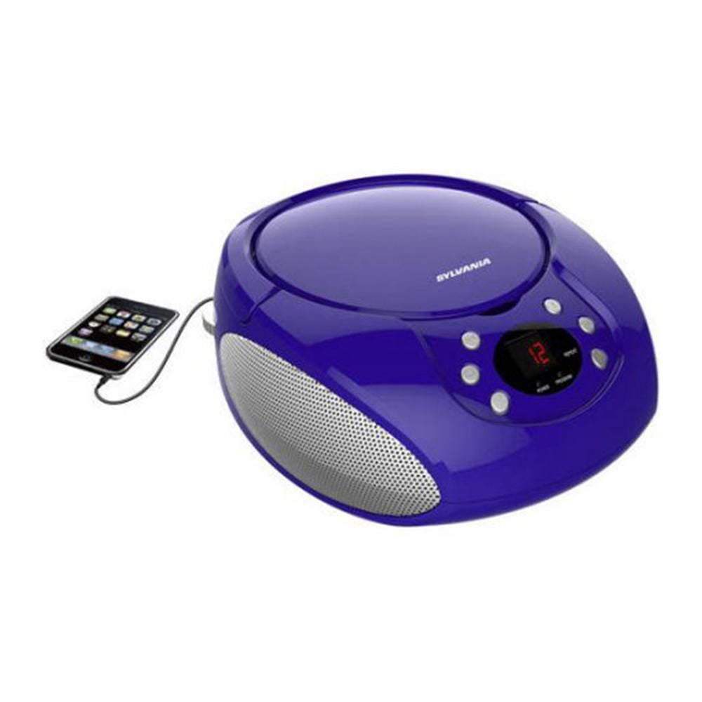 Sylvania Portable Cdradio Boombox Purple Walmart Canada 9180