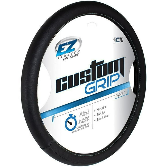 Custom Grip Black Value Steering Wheel Cover, Black Value Steering Wheel Cover