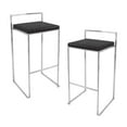thumbnail image 1 of LumiSource Fuji Stacker Black bar Stools, 1 of 4