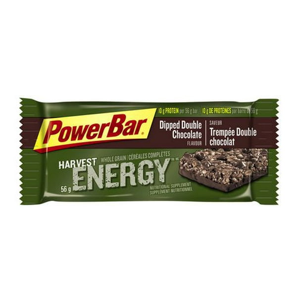 Barre énergétique PowerBar® Harvest, Trempée Double chocolat, 56g