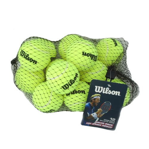 Balles de tennis Wilson dans un sac de toile