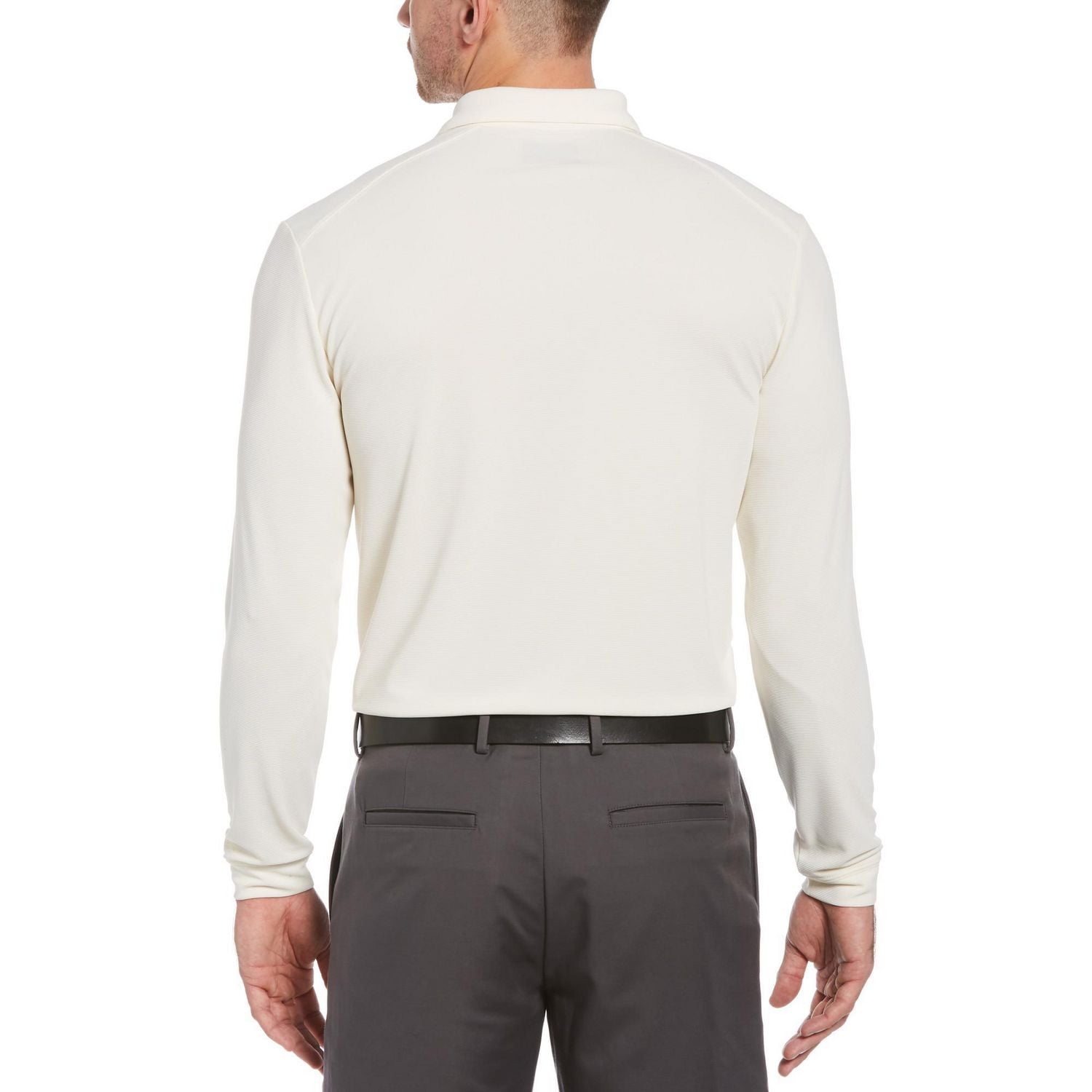 Ben Hogan Performance Men s Solid Long Sleeve Polo Shirt Walmart