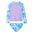 thumbnail image 2 of Reebok Girls Delta Long Sleeve Rashguard & Scoop Bottom 2-Piece Set, Reebok Swimwear, 2 of 2
