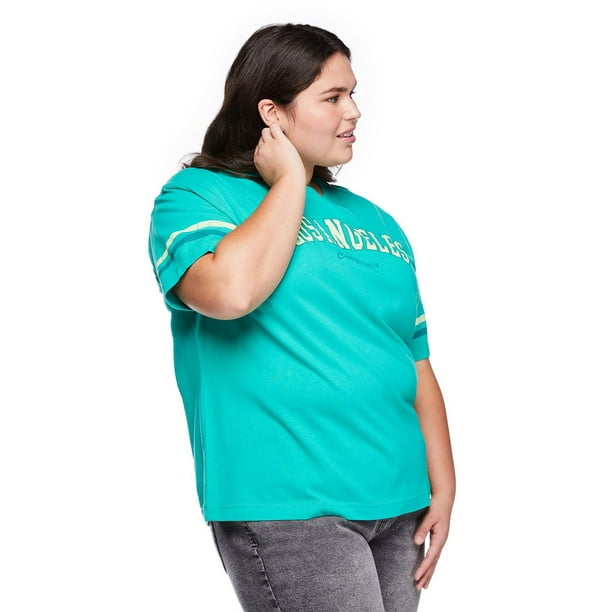 No Boundaries Women's Relaxed-Fit Tee 