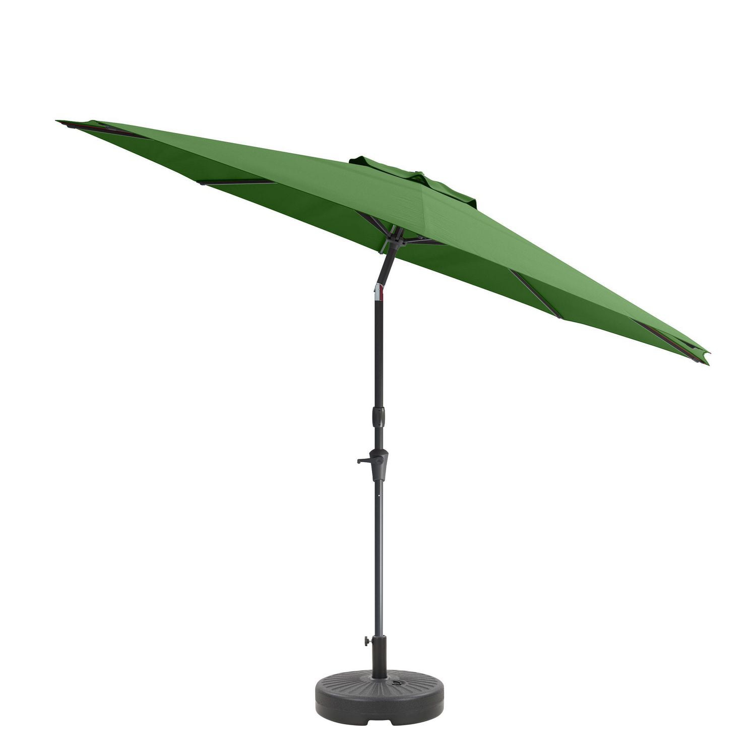 CorLiving 10ft Round Tilting Patio Umbrella and Round Umbrella Base