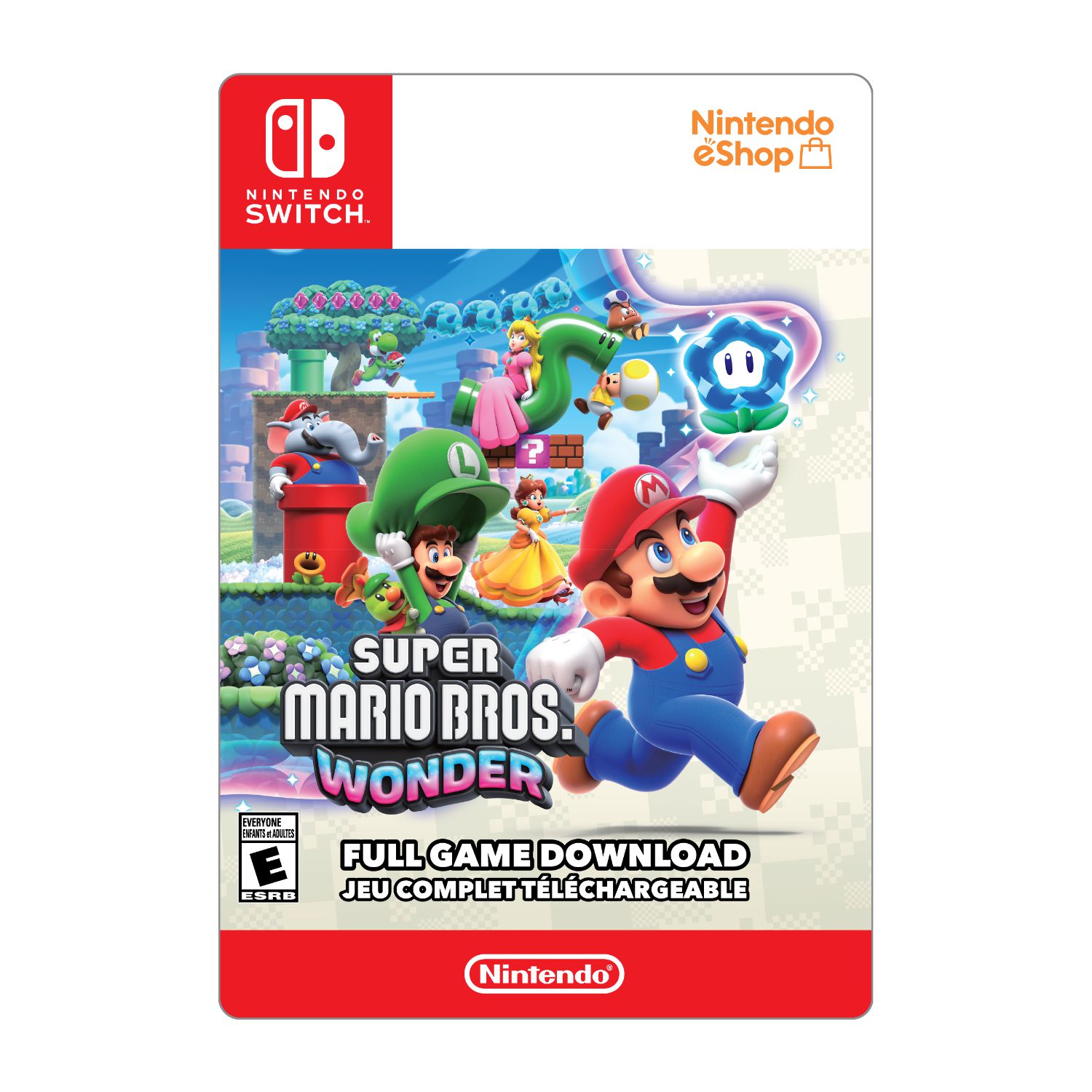 Nintendo Switch Super Mario Bros. Wonder $79.99 (Digital Code