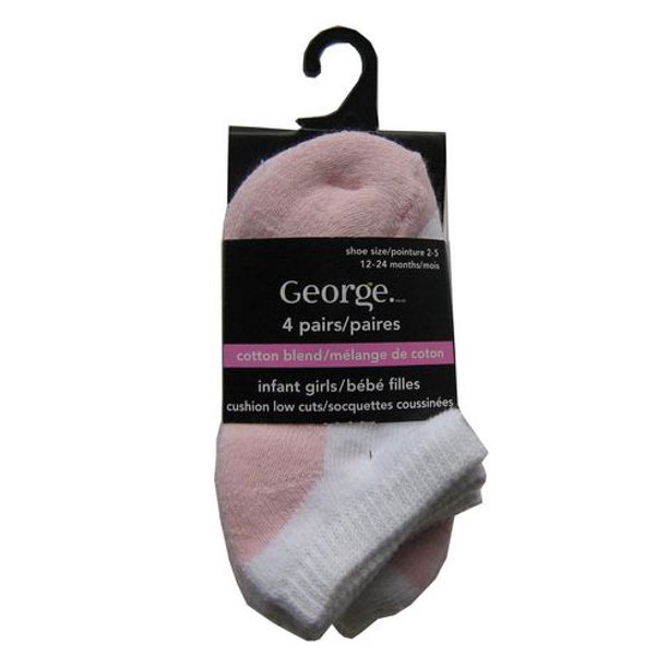 George Infant Girls Low Cut Socks