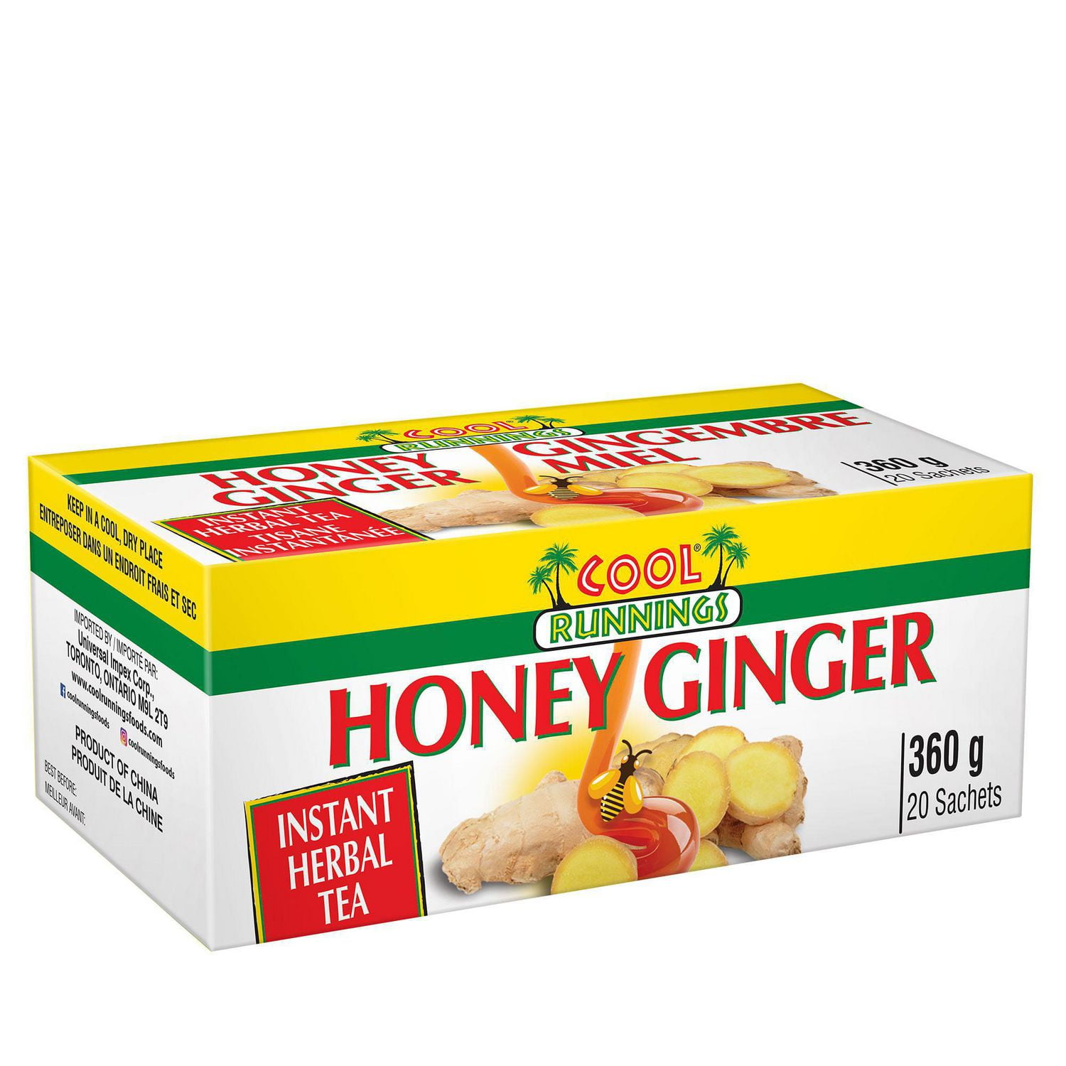 Cool Runnings Honey Ginger Instant Herbal Tea Walmart Canada