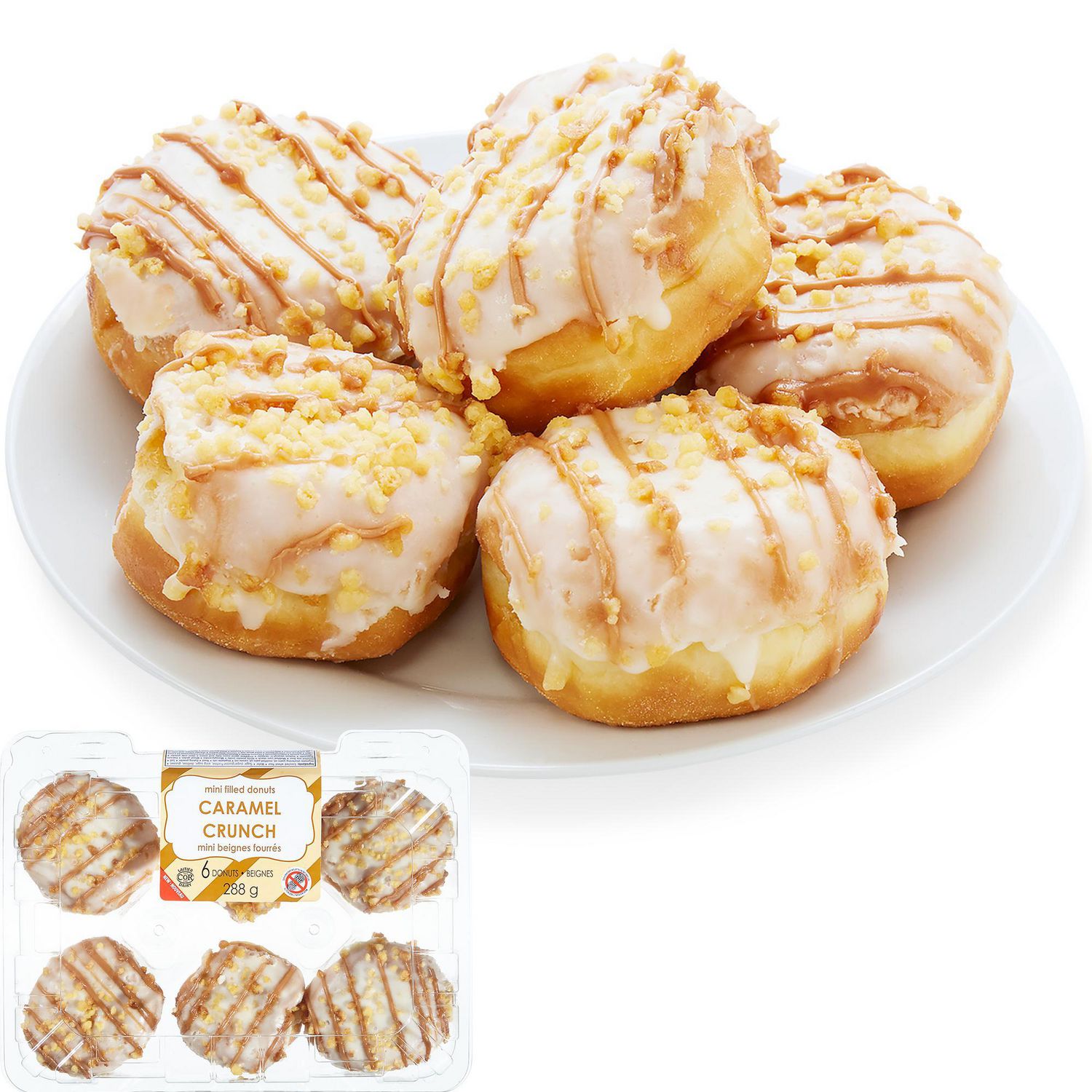 CT Bakery Mini Caramel Crunch Donuts Walmart Canada