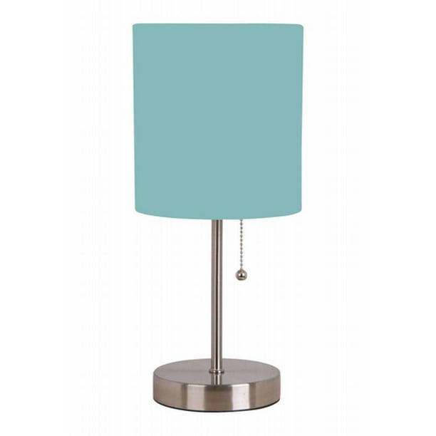 Lampe de table ronde - Aqua brume