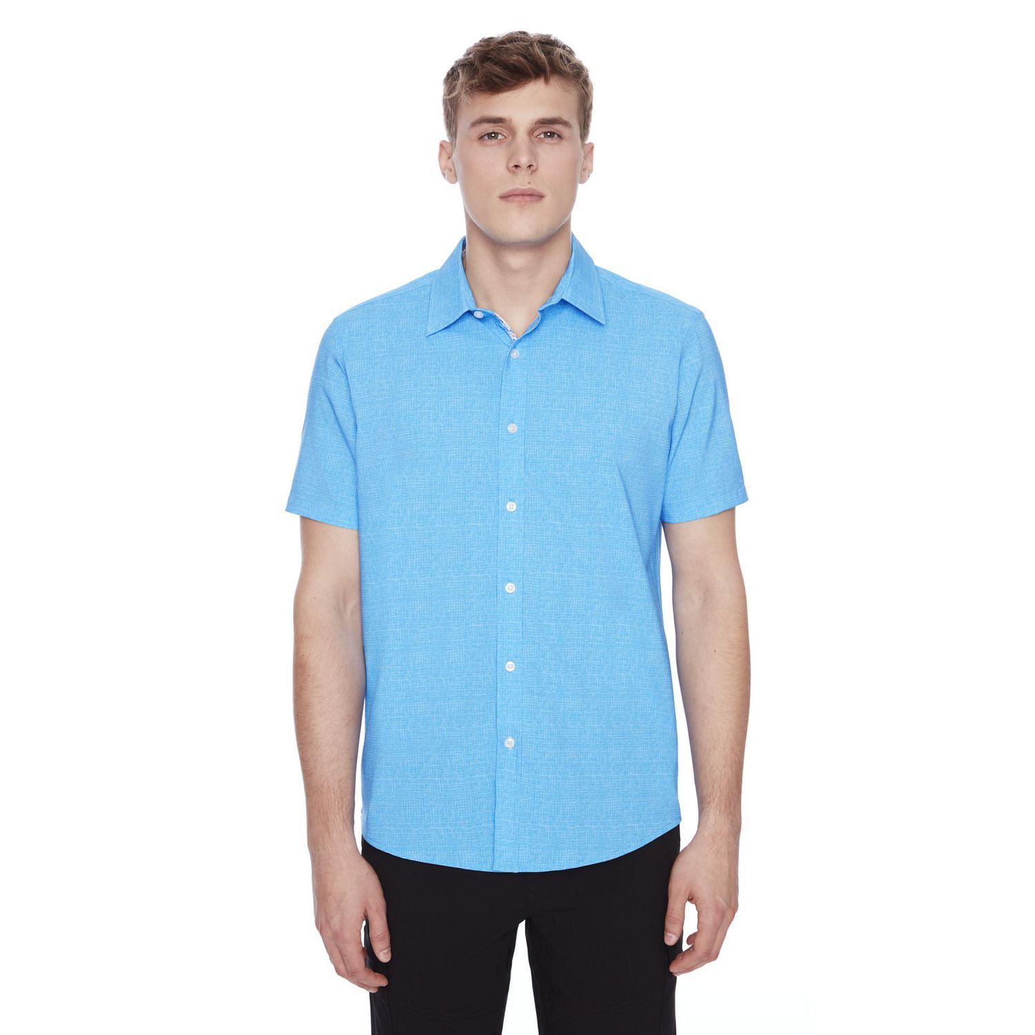 Chemise manches courtes pour homme Dark Black