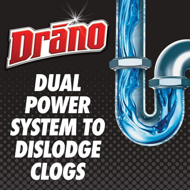 Drano Hair Buster Gel Drain Clog Remover & Cleaner for Shower Sink Drains  473ml