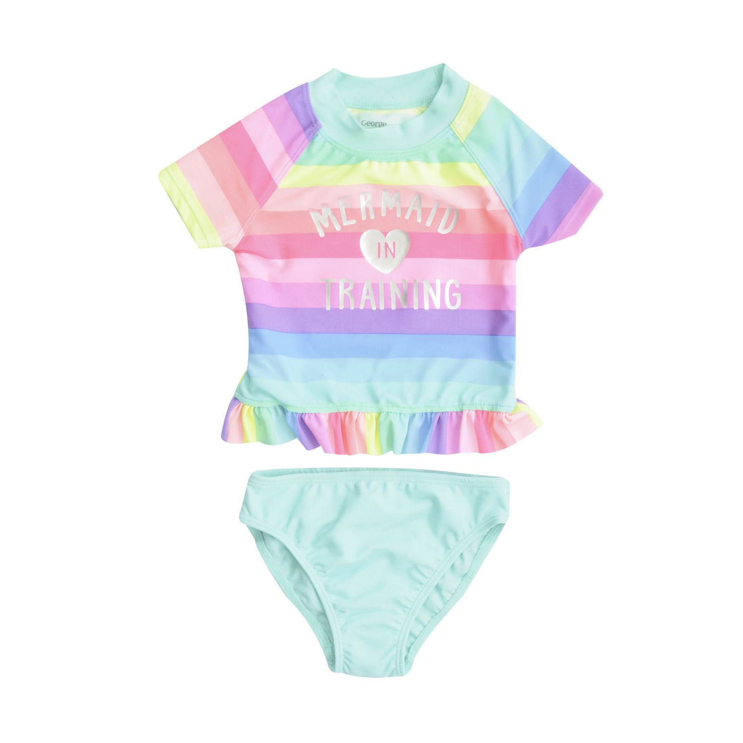 Toddler Girls’ 2Piece Rash Guard Splash Set Walmart Canada