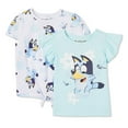 thumbnail image 1 of Bluey Toddler Girls' Tee 2-Pack, 1 of 1