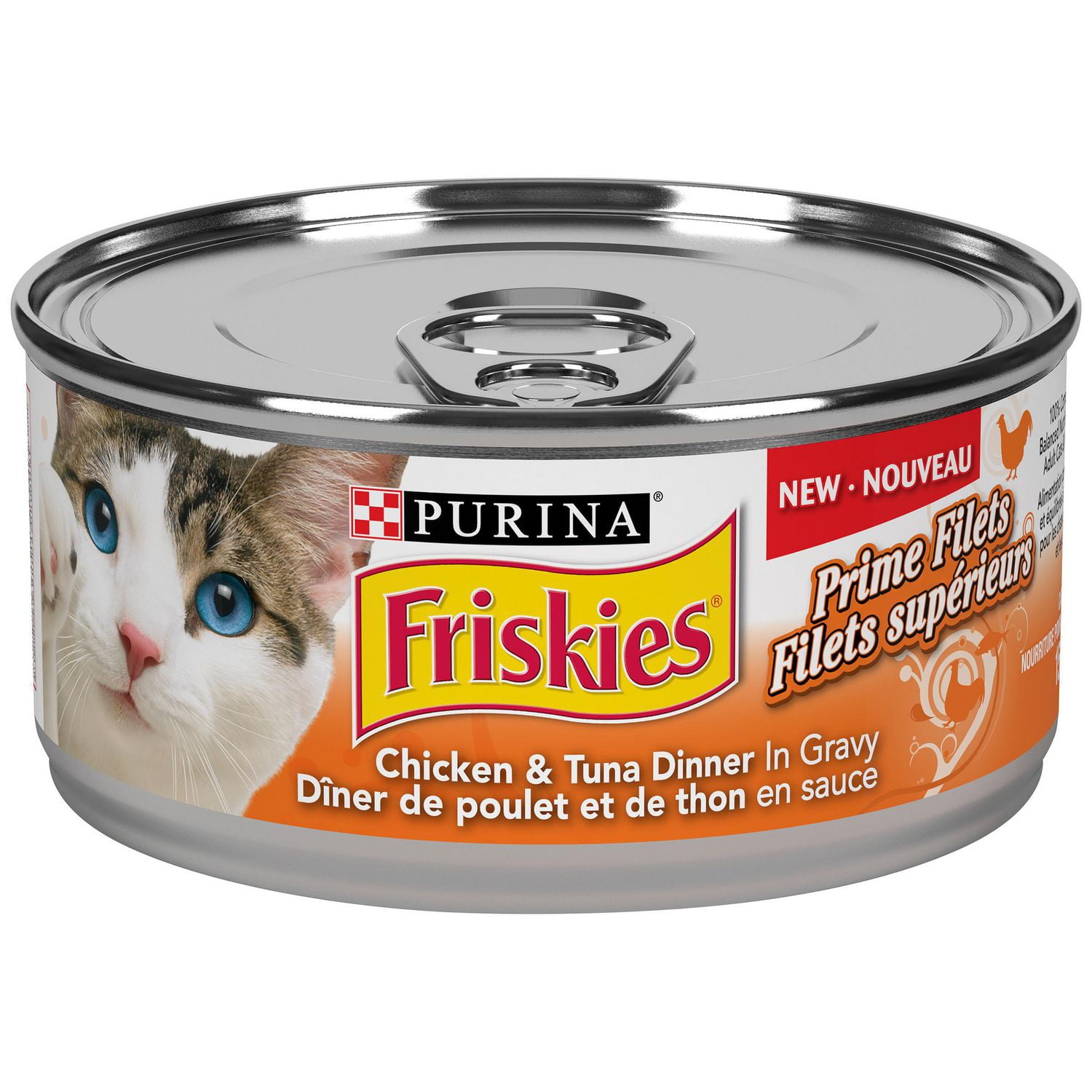 Friskies Prime Filets with Chicken & Tuna Dinner in Gravy Cat Food ...