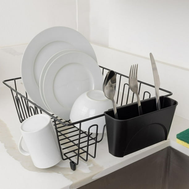 Mainstays Small Wire Dish Rack - Chrome - 14.17 W x 12.64 L x 5.67 H 