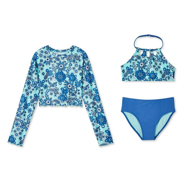 George Girls' Rash Guard 3-Piece Set - Walmart.ca