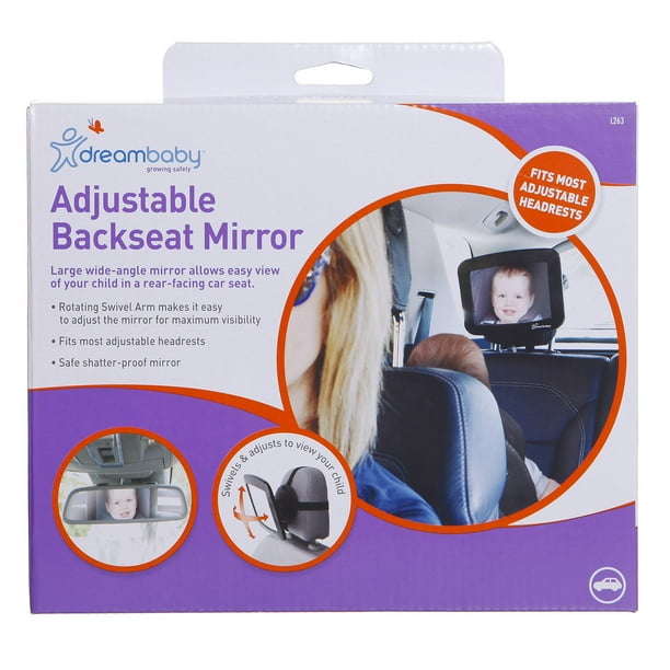 Porte-tablette et miroir pour siège arrière de voiture Dreambaby