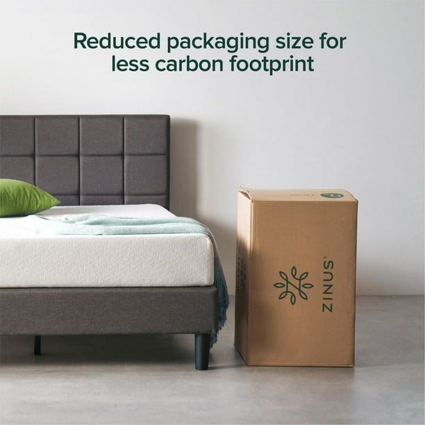 Zinus 8” Green Tea ActivFresh Memory Foam Mattress, BedinaBox with