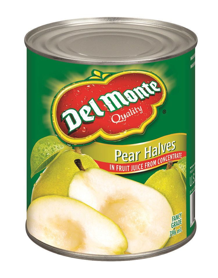 Del Monte® Pear Halves In Fruit Juice From Concentrate Walmart Canada