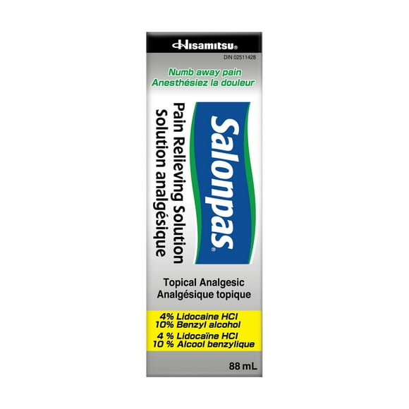 Salonpas Pain Relieving Solution, for temporary relief of pain and/or itching