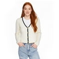 thumbnail image 1 of No Boundaries Women's Varsity Cardigan, 1 of 6