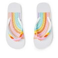 thumbnail image 2 of George Girls' Rainbow Flip Flops, 2 of 2
