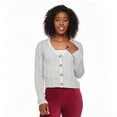 thumbnail image 1 of No Boundaries Women's Varsity Cardigan, 1 of 6