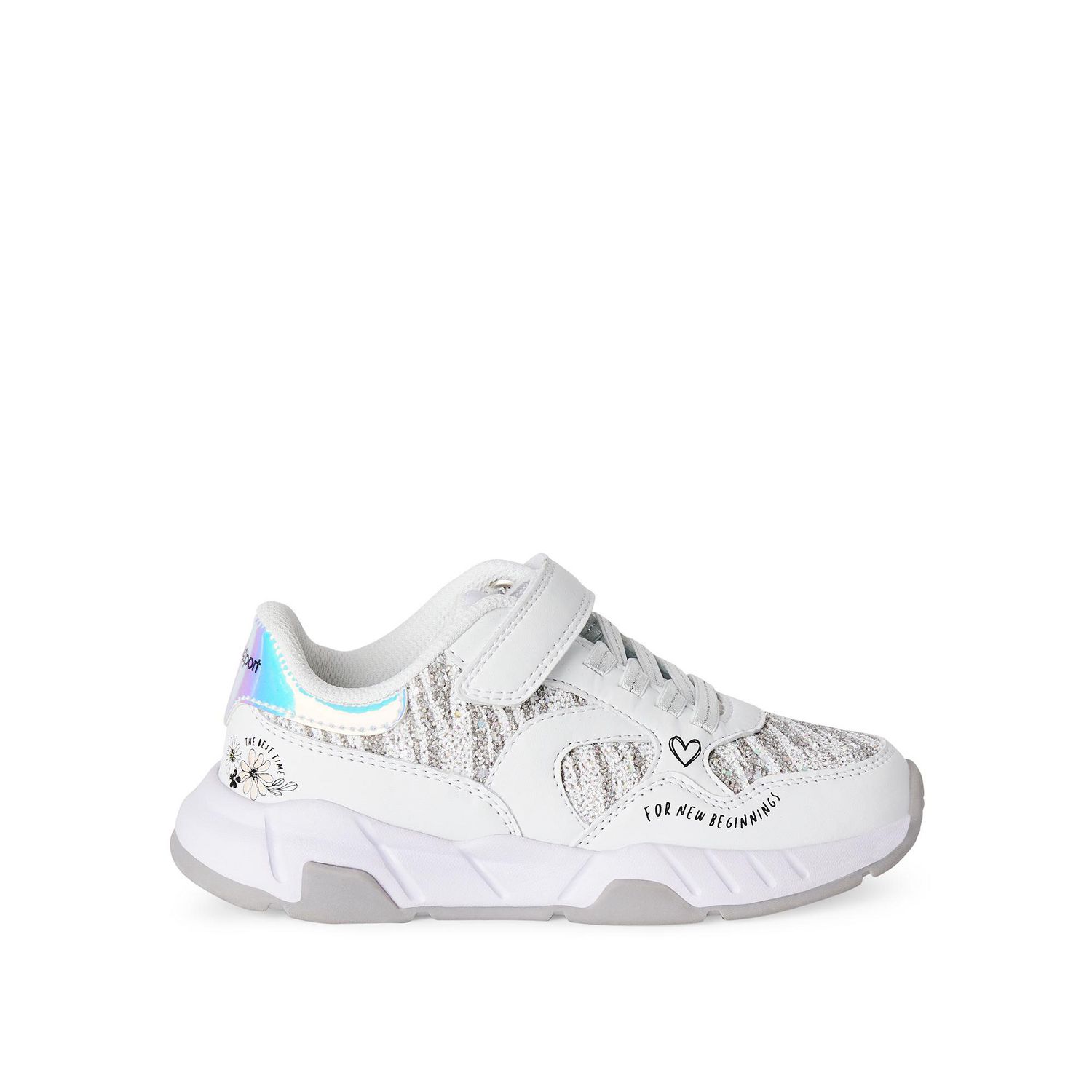 S Sport Designed by Skechers Girls' Chrystal Slip-On Light-Up Sneaker,  Sizes: 13-4