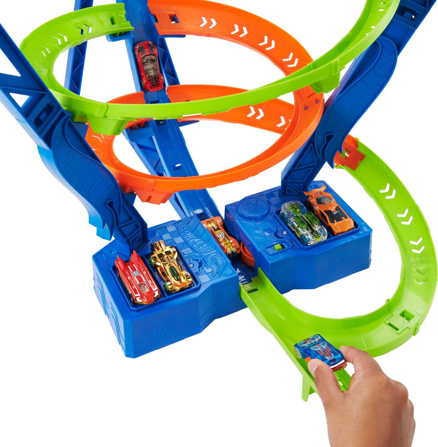 Hot Wheels Action Spiral Speed Crash Track Set