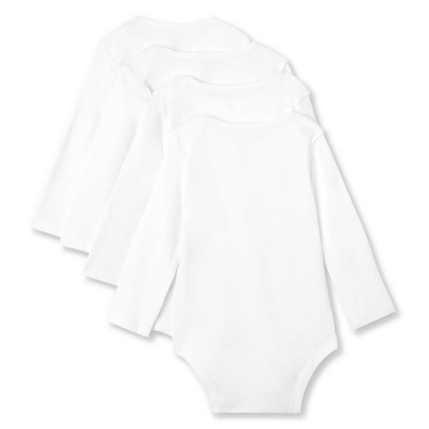 George Unisex Infants' 4 Pack Long Sleeved Bodysuits 