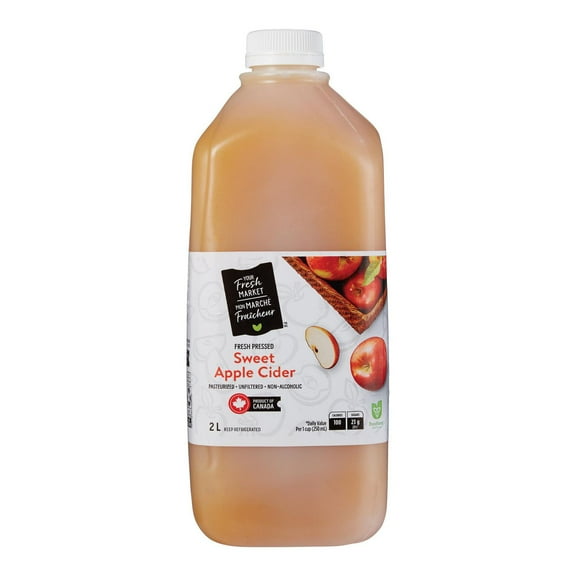 Cidre de pommes sucré Mon marché fraîcheur 2L