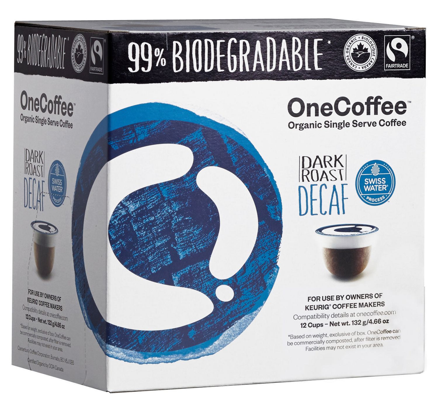 OneCoffee 99% Biodegradable, Organic & Fair Trade Single ...