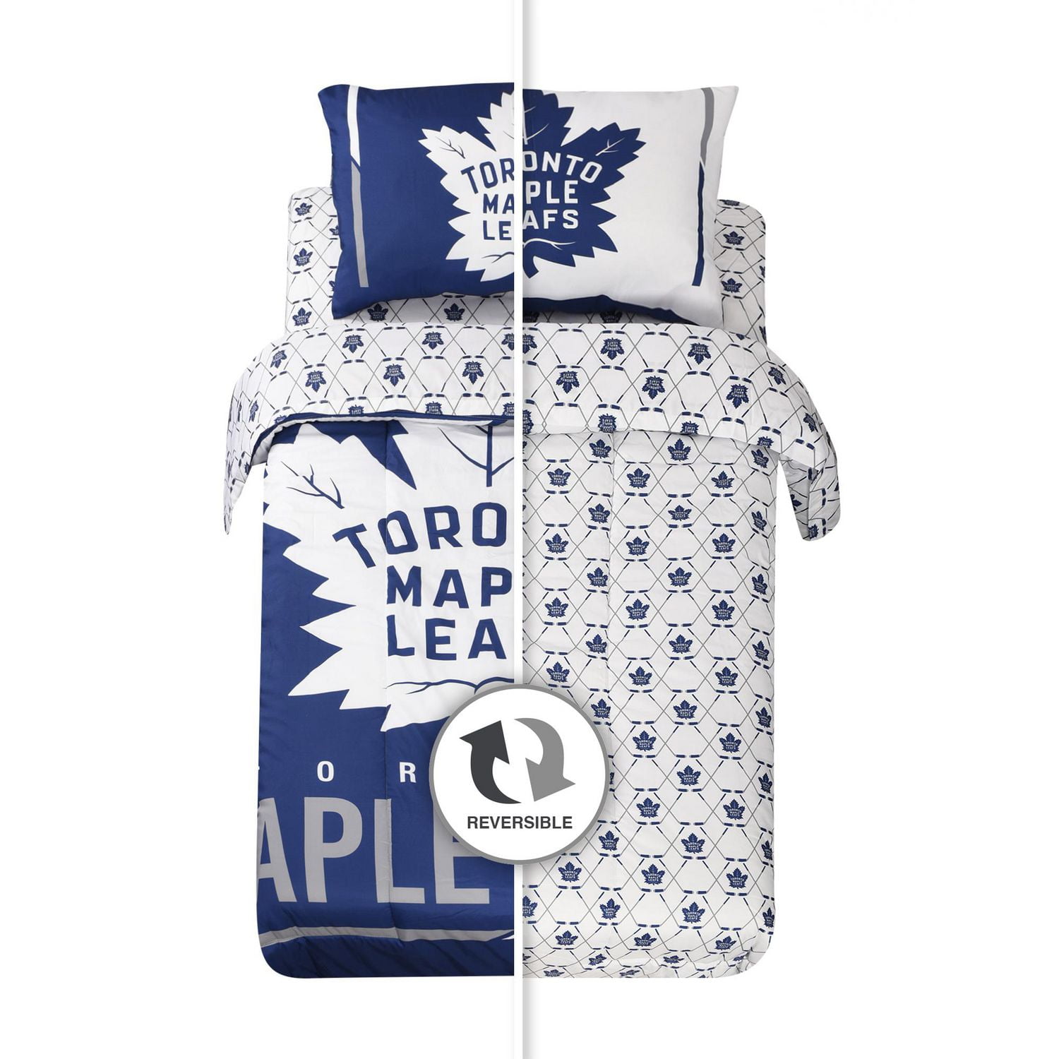 Toronto Maple Leafs Hexagon Twin Comforter & Sham Set - Sports Unlimited