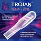 Trojan Sensations nues Double Peasure condoms lubrifiés 10 condoms lubrifiés en latex – image 2 sur 7
